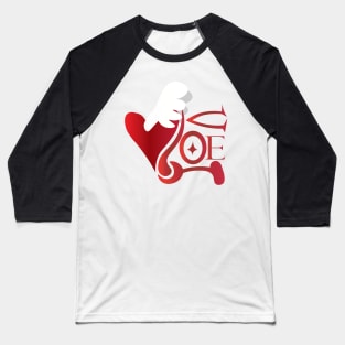 love Valentine's Day Baseball T-Shirt